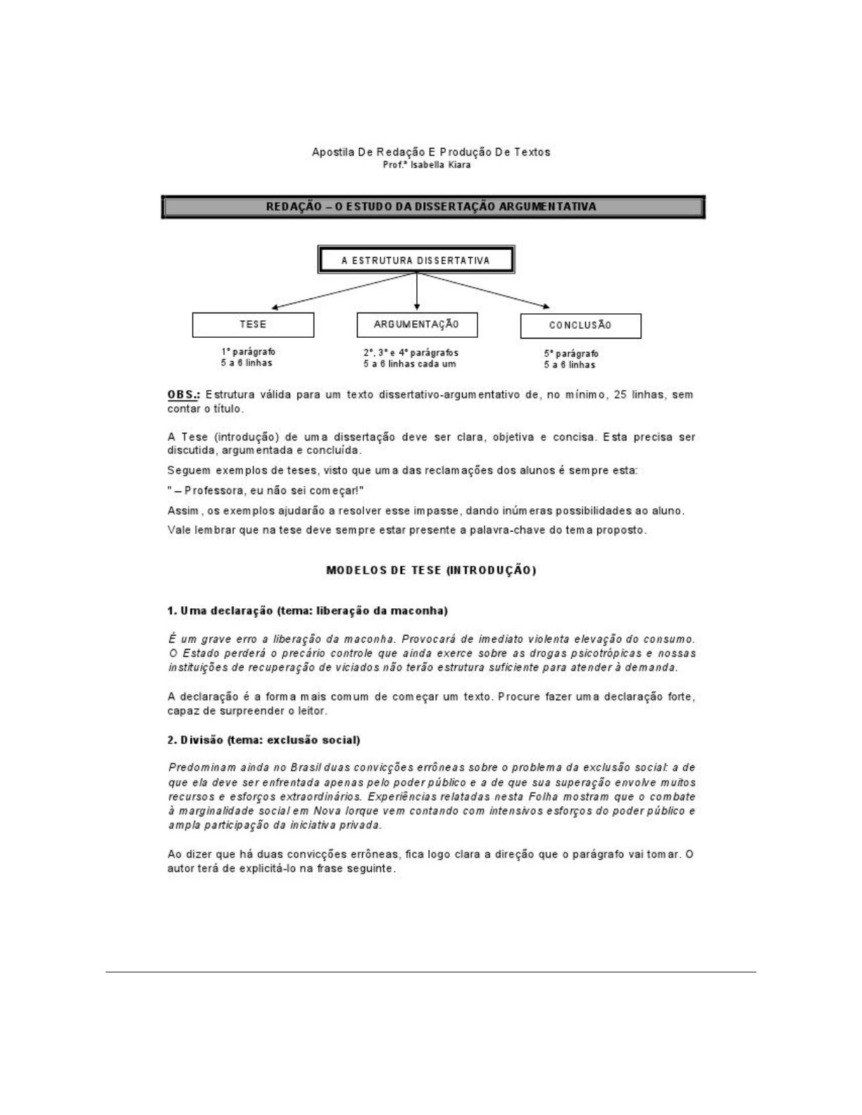 Apostila de Português e Redação Técnica, PDF