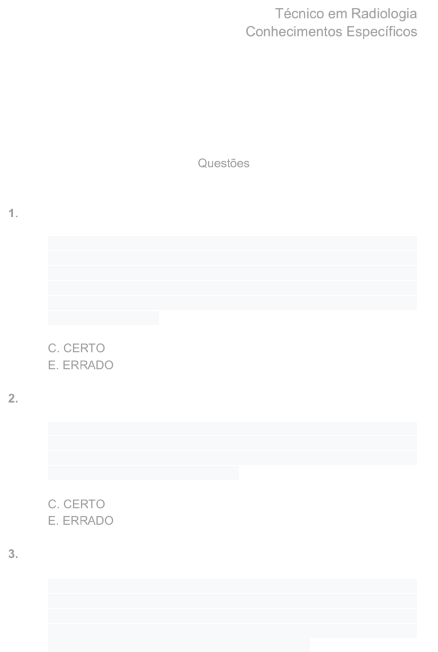 Certo ou errado - conhecimentos gerais