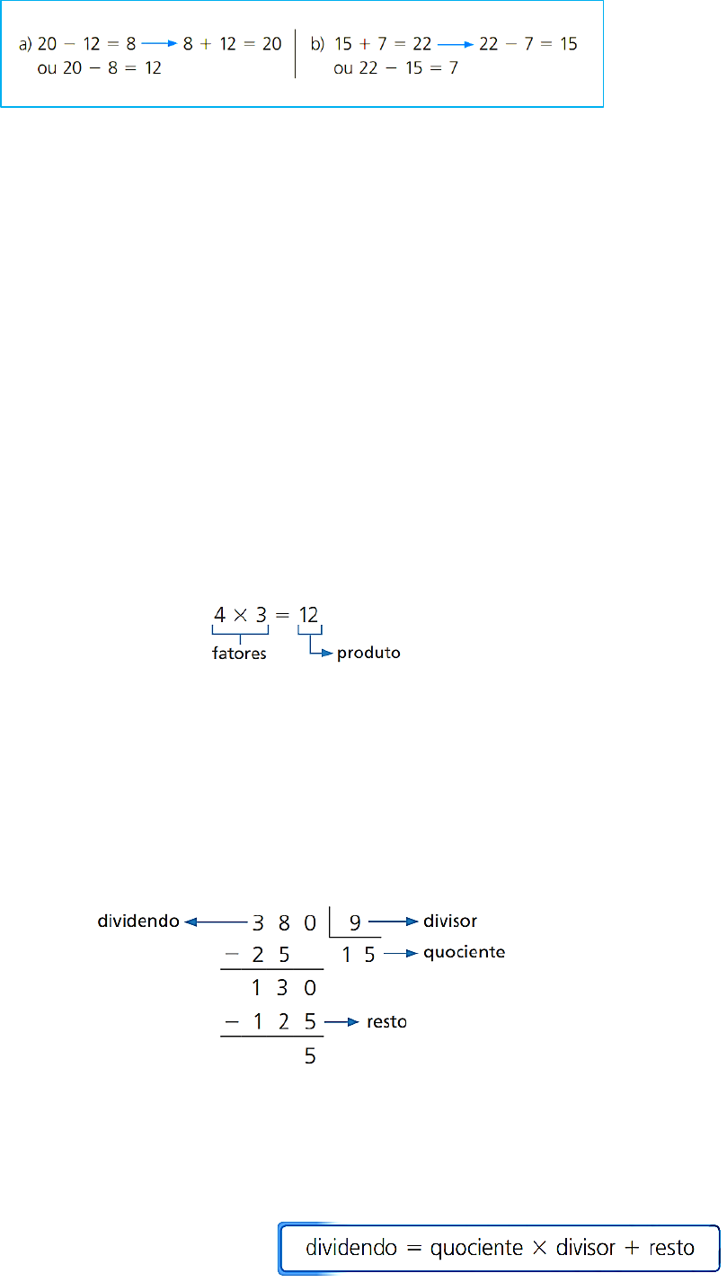 OPERAÇÕES COM NÚMEROS NATURAIS - Matemática