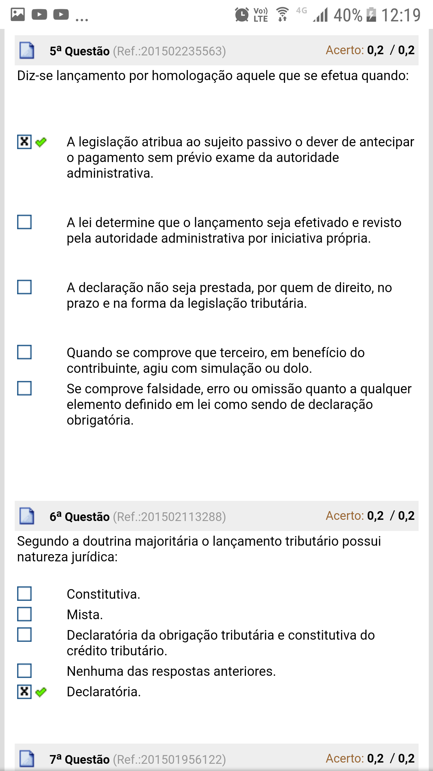 Simulado Av1 - Direito Financeiro E Tributario II