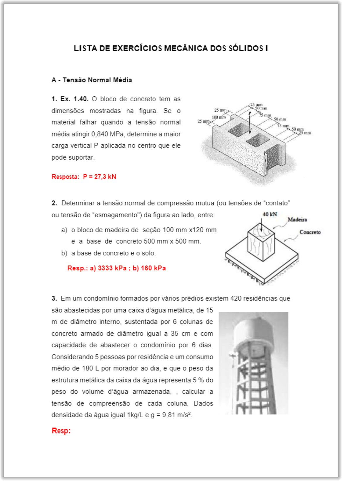 Respostas Exercícios Livro, PDF, Madeira