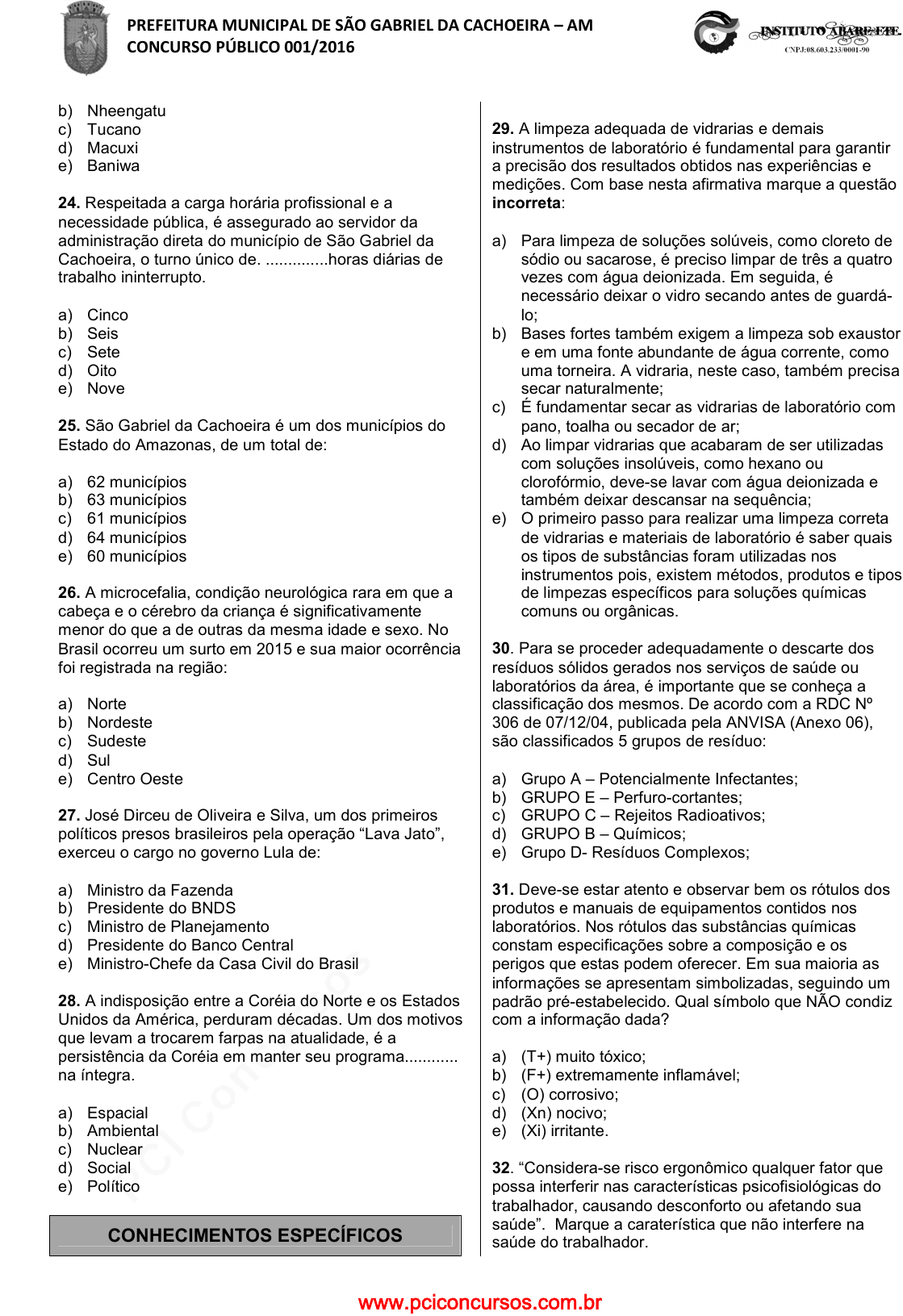 aux laboratorio - Controle Estatístico de Processos