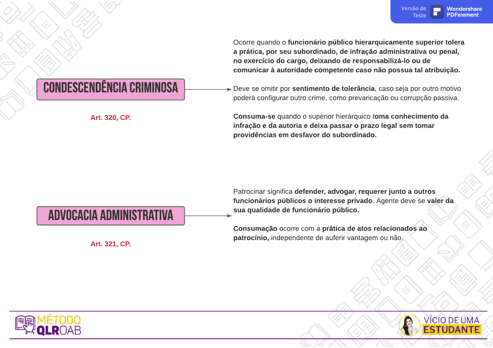 Advocacia Administrativa (art. 321, CP), EAD