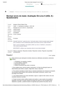 Revisar envio do teste_ Avaliação On-Line 5 (AOL 5) - _QUALIDADE DE SOFTWARE