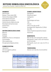 Semiologia Ginecológica