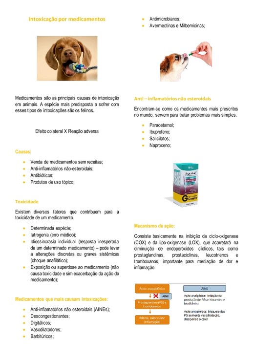 Resumo 2 - Intoxicação por medicamentos