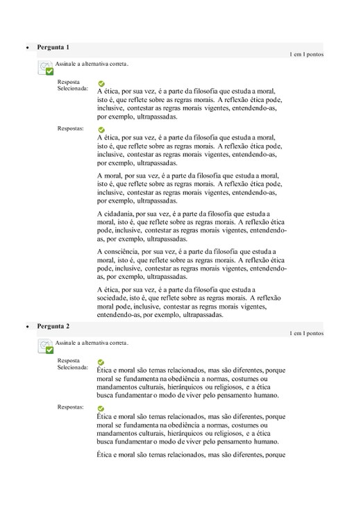 Avaliação On Line 4 (AOL 4) int. a engenharia