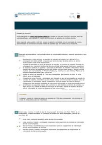 ADMINISTRAÇÃO DE PESSOAL