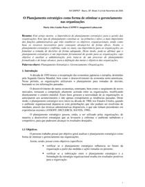 O pLanejamento Estrat gico como forma de otimizar o gerenciamento nas organiza  es (1)