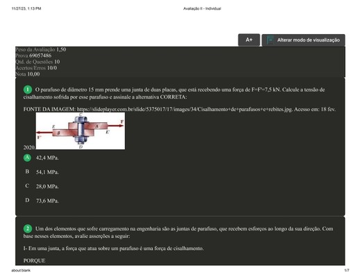 Avaliação II - Individual