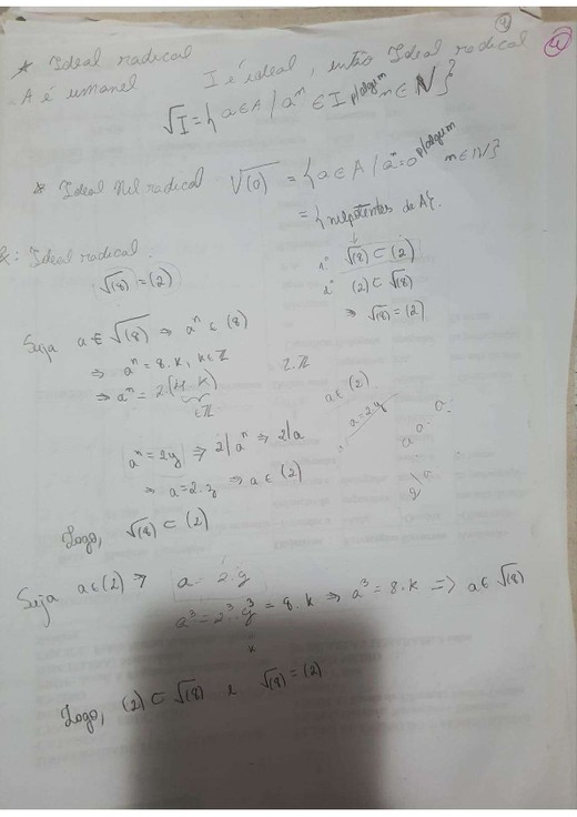 Ideal radical - definição e exemplo