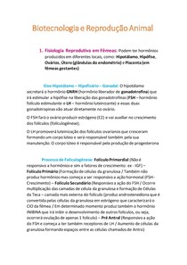 Biotecnologia e Reprodução Animal
