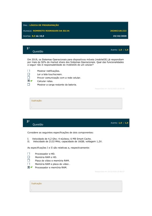 simulado 2 logica de programação