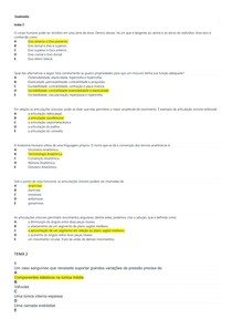 Anatomia exercíciosSimulado