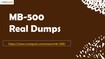 Microsoft Dynamics 365 MB-500 Dumps Questions