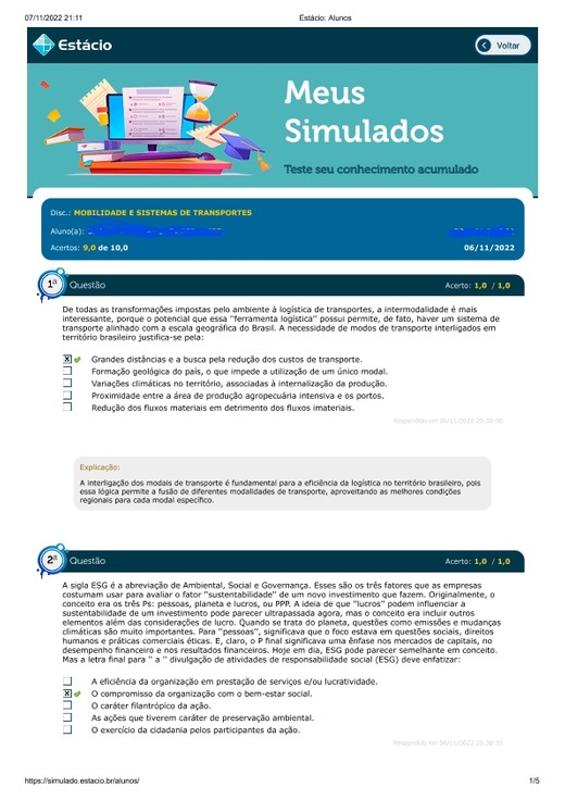 MOBILIDADE E SISTEMAS DE TRANSPORTES