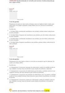 Prova Uninta - Planejamento Educacional
