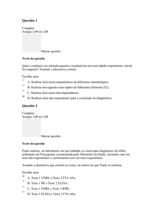 Curso Diagnóstico Sífilis Telelab