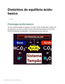 Distúrbios do equilíbrio acido-básico
