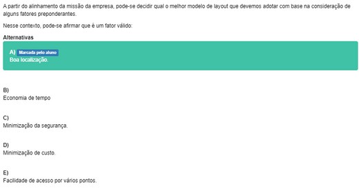 EAD - A2 - Objetivas - 2023.2 - LOGÍSTICA - 0 PERÍODO - Operação de Terminais e Armazéns