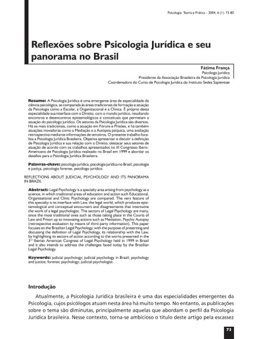 Psicologia Jurídica