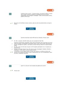 TESTE DE CONHECIMENTO-SISTEMA TURÍSTICO