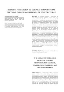 Resposta Fisiológica do Corpo às Temperaturas Elevadas Exercício, Extremos de Temperatura e Doenças Térmicas