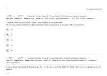 INEQUAÇÃO E FUNÇÕES DE 1º GRAU - PROVA 1