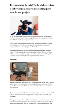 Ferramentas de criação de vídeo: coisas a saber para ajudar o marketing político do seu projeto