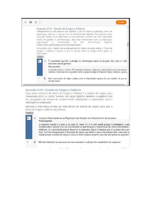apol 1 - Gestão Cargos e Salários