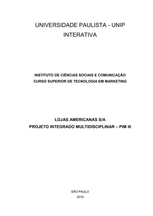 PIM III - Fundamentos de marketing, contabilidade e estatística aplicada