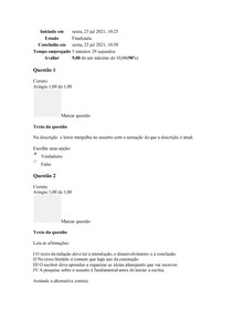 Português Instrumental questionário 3