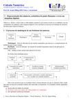 Exercícios Representação dos números, aritmética de ponto flutuante e erros em máquinas digitais.