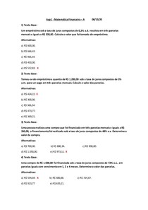 Aap1 - Matemática Financeira - A - Matemática Financeira