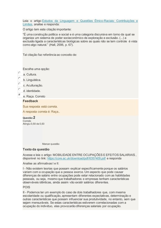 ead leitura e interpretação de texto