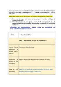 Avaliação integrada - Práticas Inclusivas