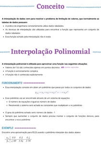 Resumo de Interpolação