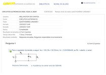 QUESTIONÁRIO UNIDADE I D565_ _ UNIP CIRCUITOS ELETRONICOS