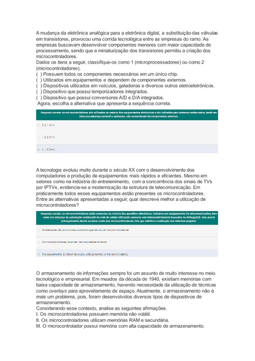 Atividade 2 - UNIDADE 2 - MICROCONTROLADOR PIC