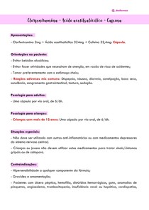 Clorfeniramina + Ácido acetilsalicílico + Cafeína