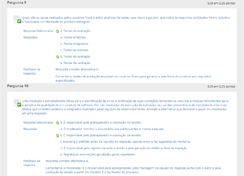 Engenharia de Software II Questionario Unidade III - Engenharia de ...