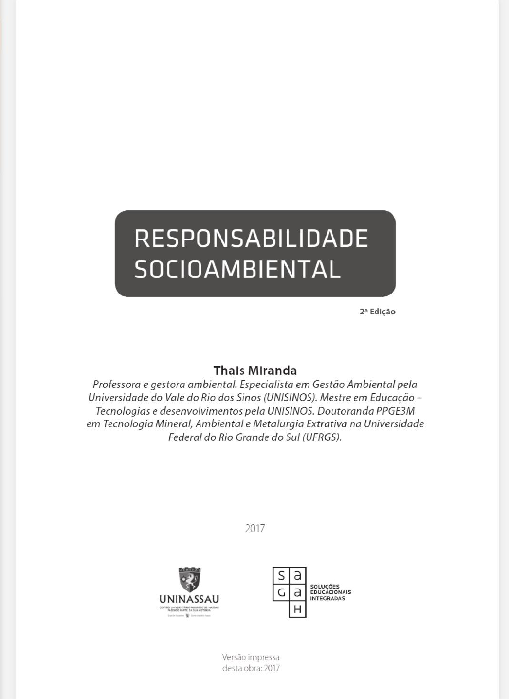 Apostila Responsabilidade Socioambiental Responsabilidade Ambiental