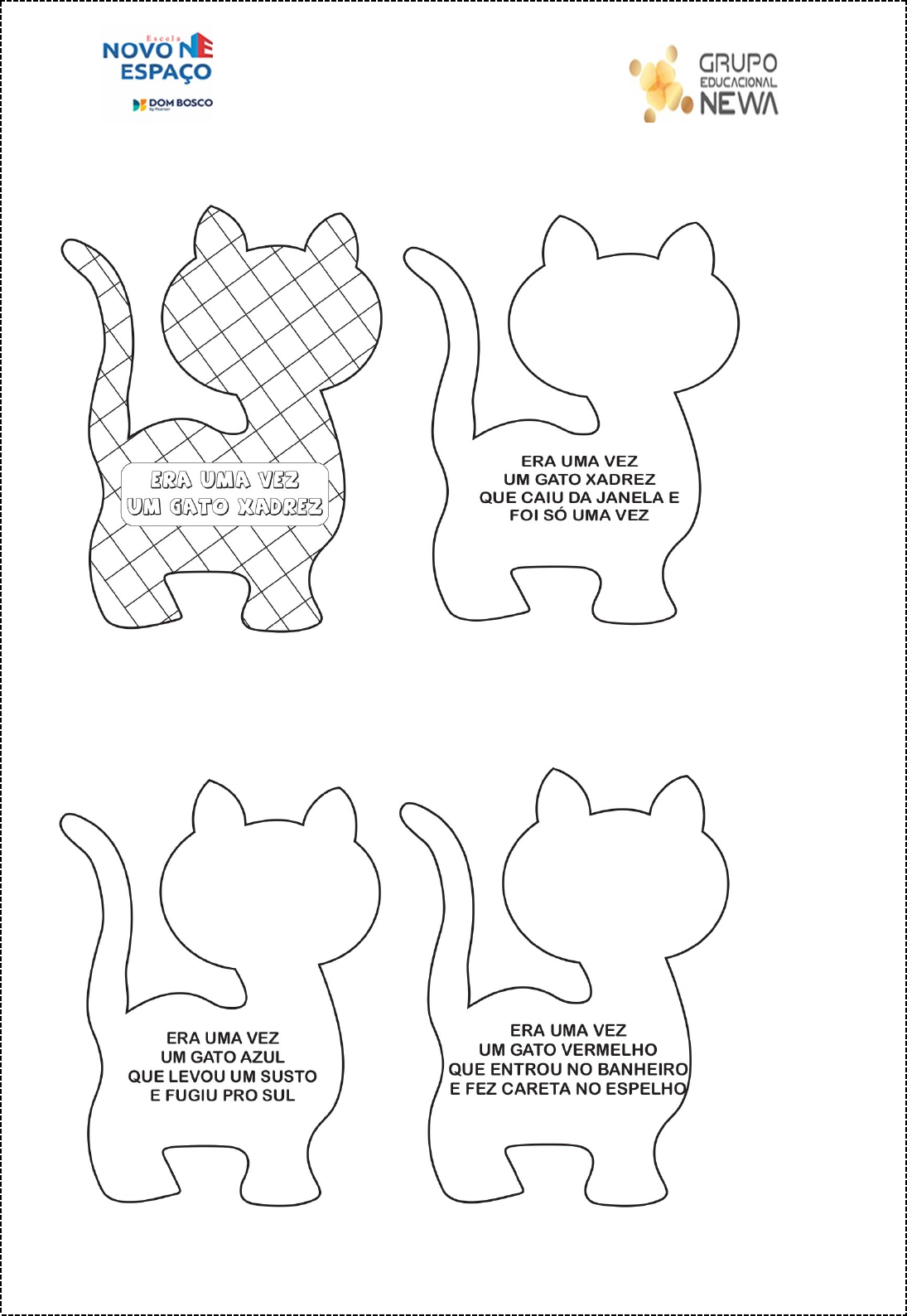 Compreensão do GATO XADREZ interactive worksheet