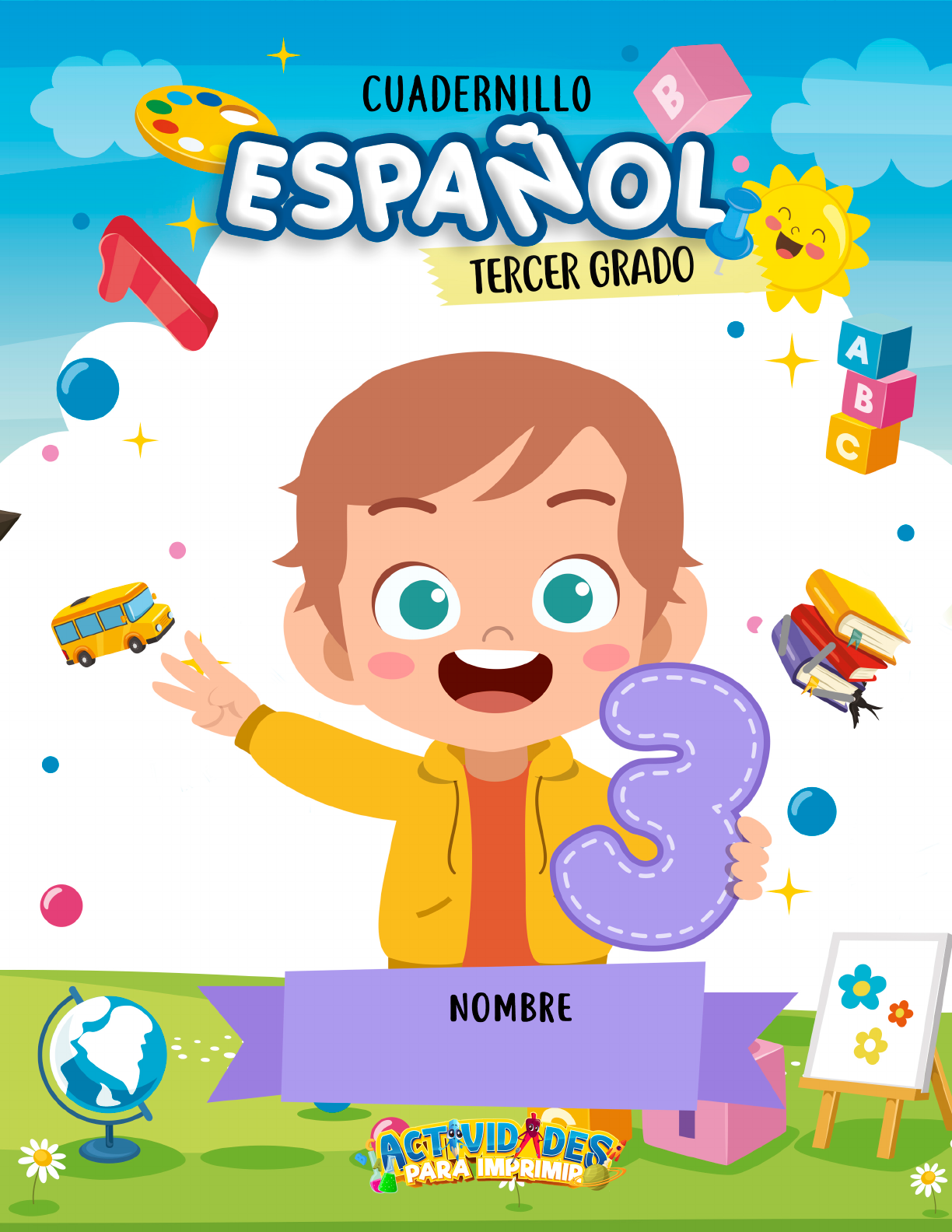 Grátis: Cuadernillo de espanol para 3er grado - Material Claro e Objetivo  em PDF para Estudo Rápido, image size:1224x1584