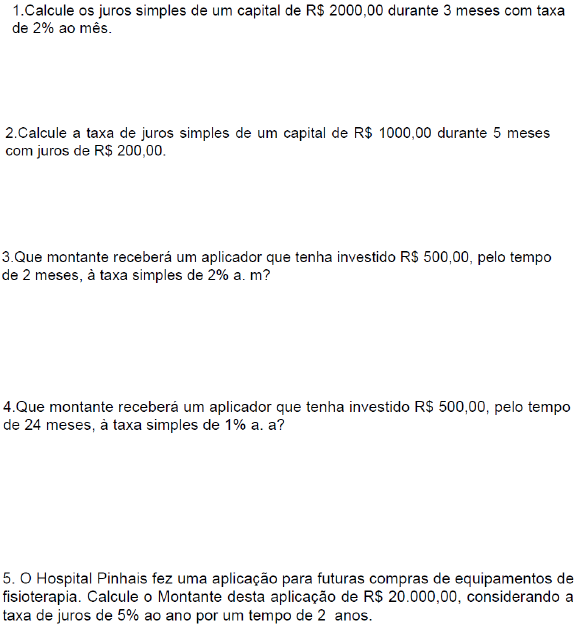 Praticando Matematica Financeira Juros Simples E Compostos Matematica Financeira