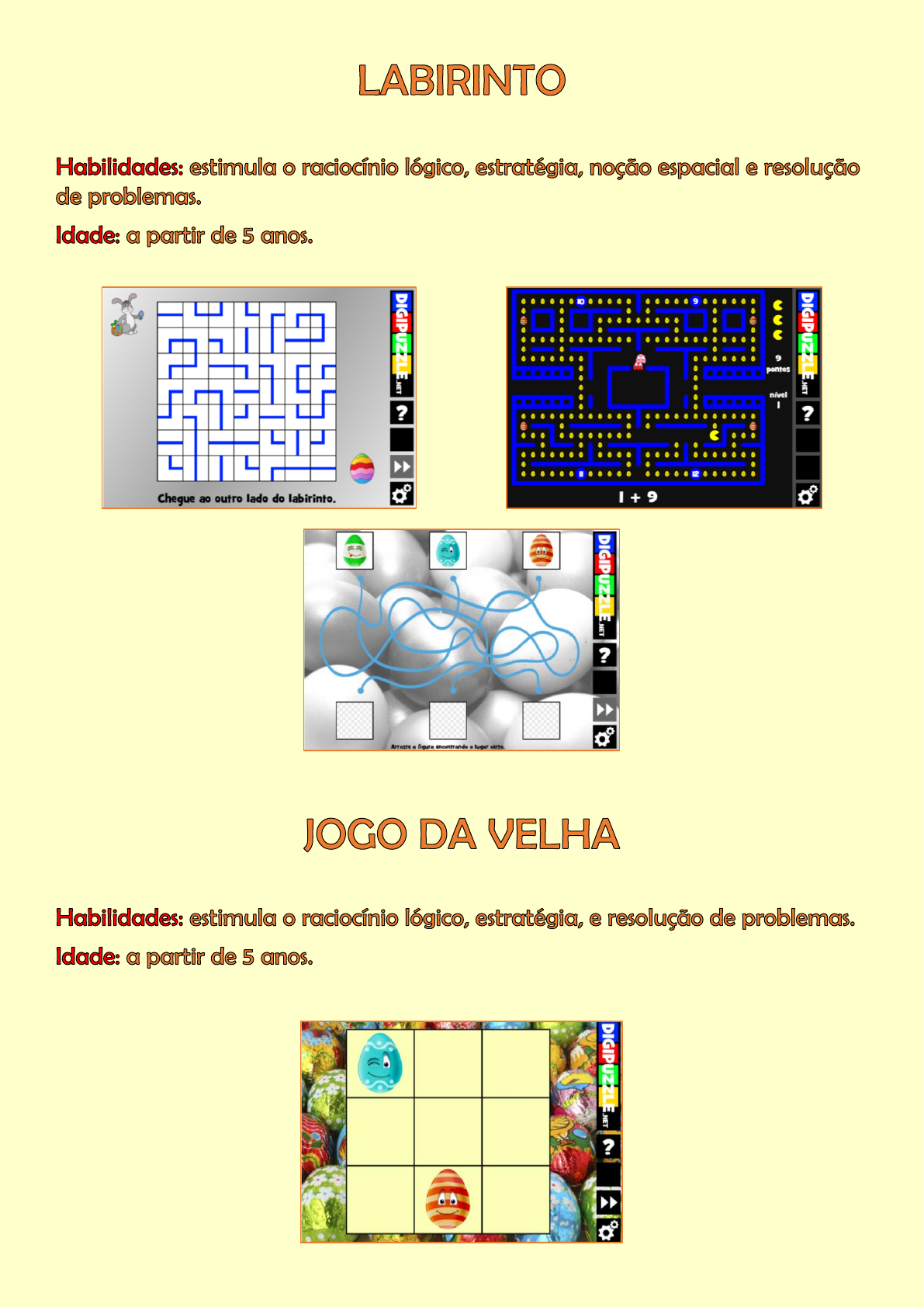 Jogos de Páscoa (1) - Libras