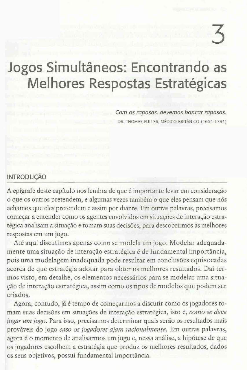 Jogos Simultâneos - Encontrando as Melhores Respostas Estratégicas - Parte  2