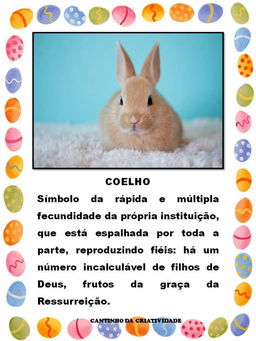 SÍMBOLOS DA PÁSCOA - Educação Infantil