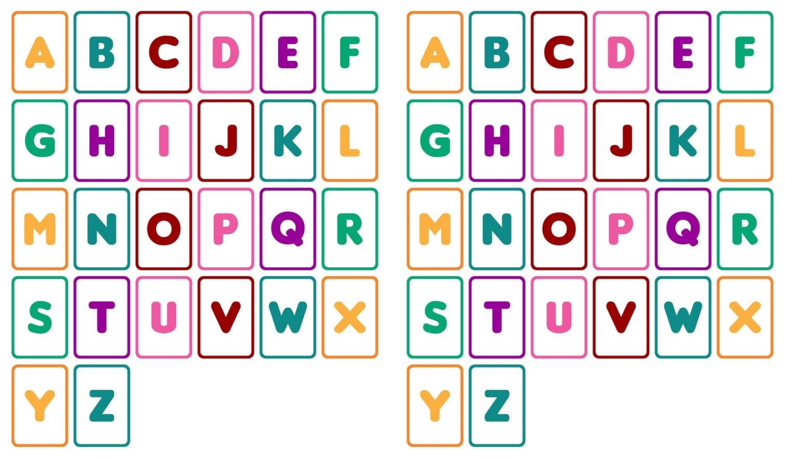 Letras Do Alfabeto Individuais Para Impressao Gratuita Alfabeto