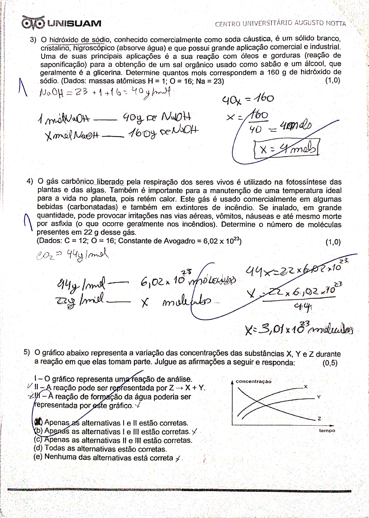 A2 Prova Química Geral E Inorgânica Pdf Química Geral E Inorgânica 0564